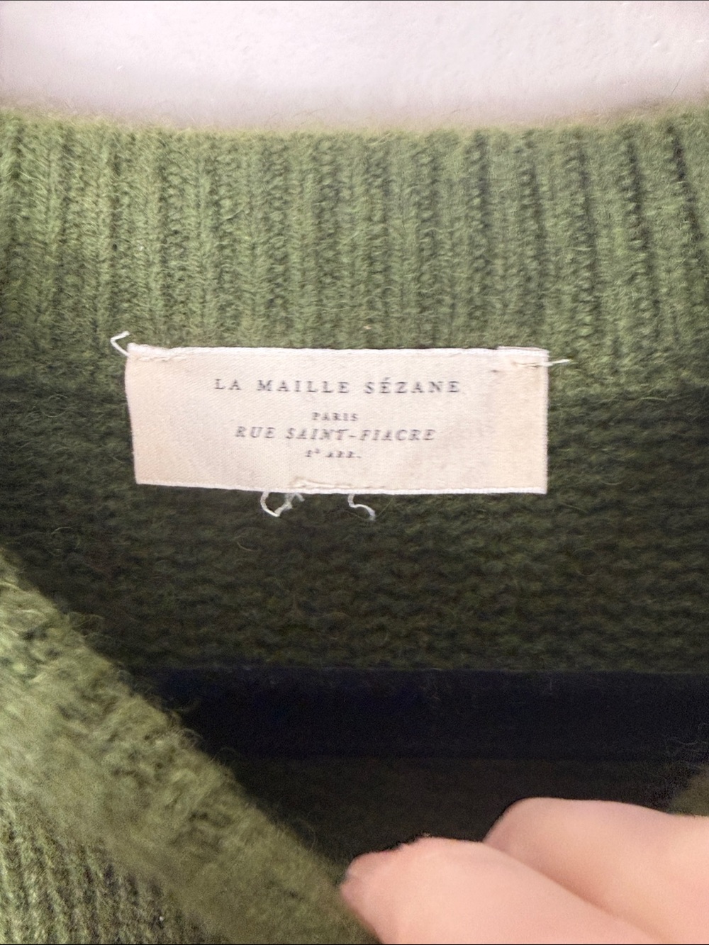 Sezane Dylan Jumper Perfect Green - Picture 7 of 8